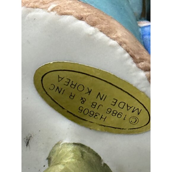 1986 Jb & R Inc Santa Claus Figurine Ornament Made In Korea bird 4" blue READ - Picture 5 of 8